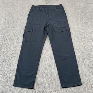 American Eagle Cargo Pants Womens 10 Gray Stretch Straight Leg Utility LWFP5R55
